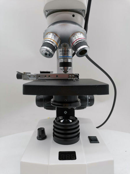 Biological Microscope with Digital display and heated plate