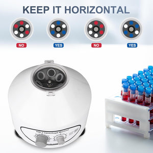 Centrifugeuse électrique de bureau NORJIN à vitesse variable (option basse vitesse pour le sperme) 