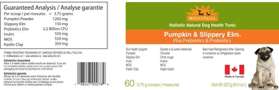 WellyTails Pumpkin & Slippery Elm with GUT Probiotics & Prebiotics