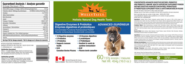 WellyTails Digestive Enzymes & Probiotics ADVANCED