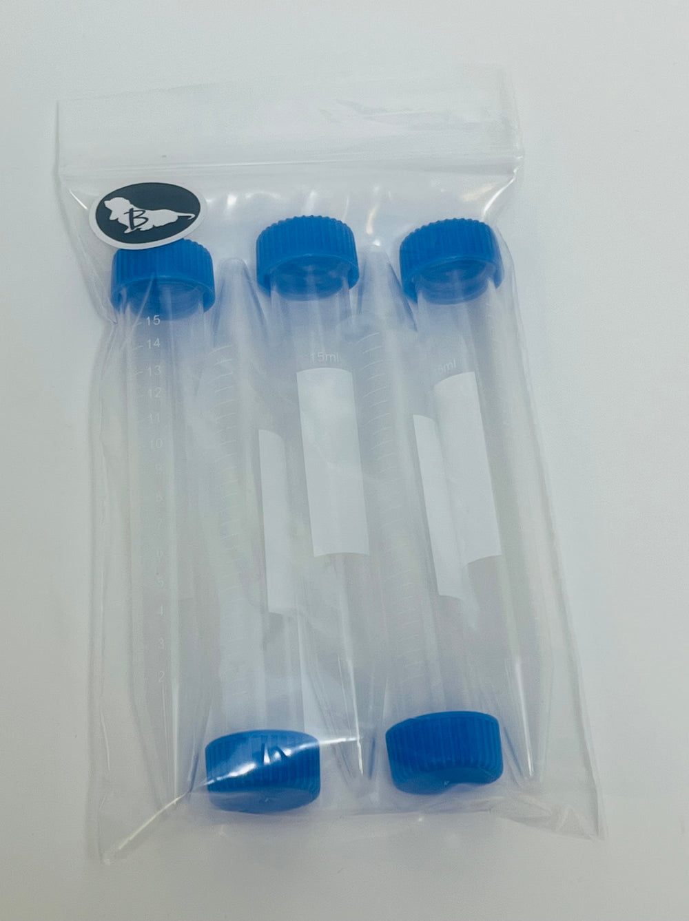 Tubes à essai en plastique 15 ml - lot de 5
