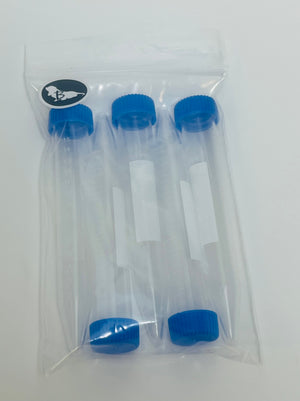 Tubes à essai en plastique 15 ml - lot de 5