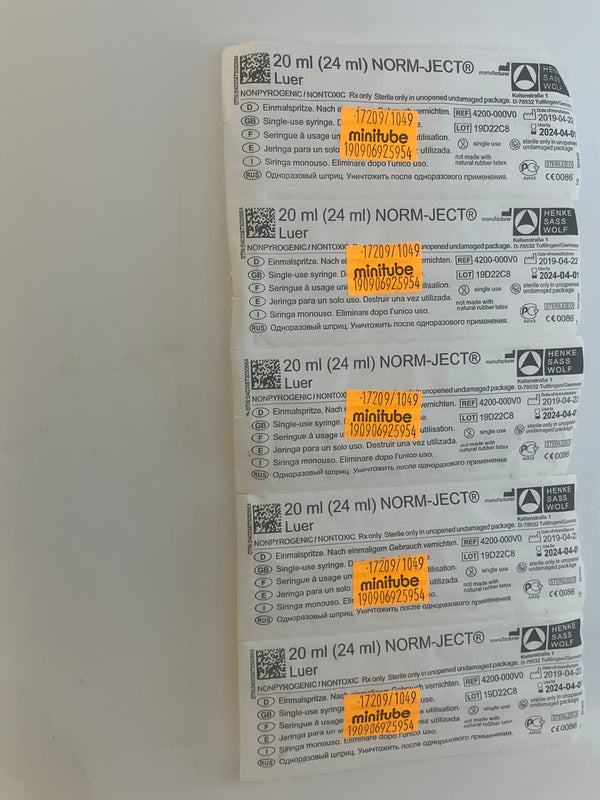 5 PACK Semen Safe Syringes