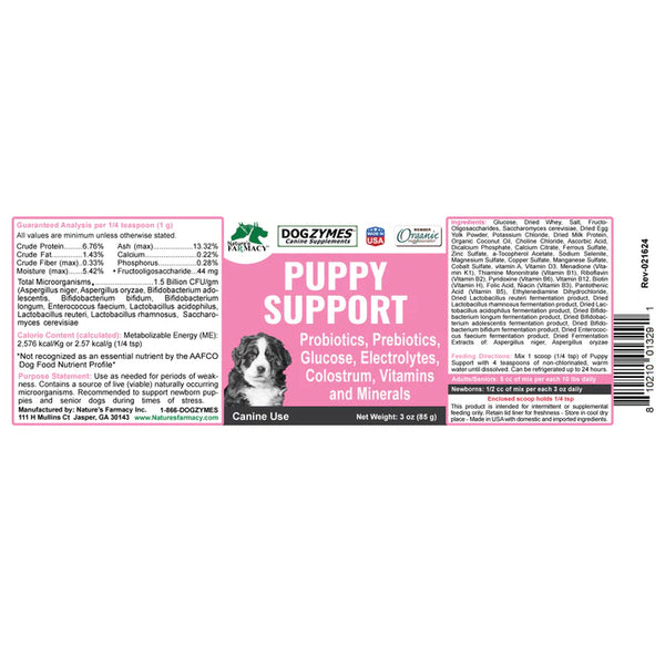Assistance pour chiots DogZymes