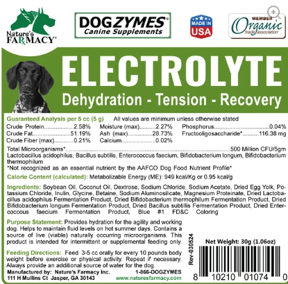 Dogzymes Canine Electrolyte Paste