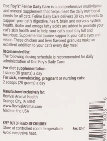 Doc Roy's Daily Care Feline