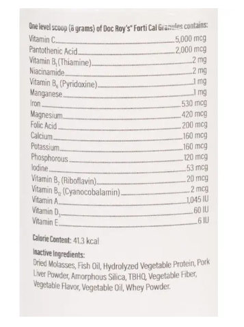 Doc Roy's FORTI CAL Granules