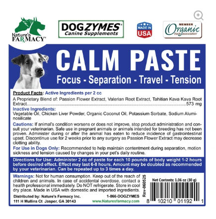 Dogzymes Calm Paste