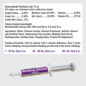 Pâte de calcium pour mise bas DogZymes