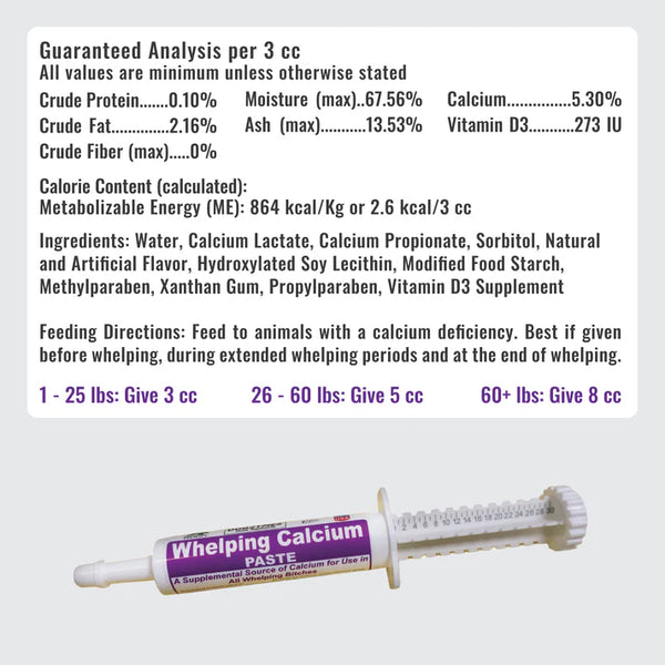 Pâte de calcium pour mise bas DogZymes