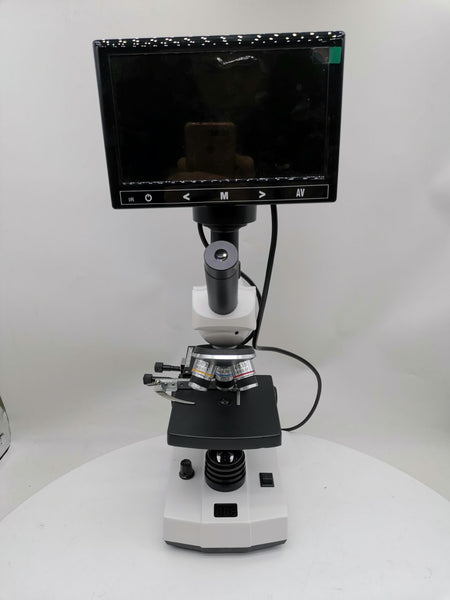 Biological Microscope with Digital display and heated plate