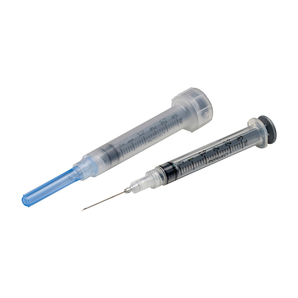 Aiguilles et seringues Monoject™ SoftPack 3 ml, embout standard pour prélèvements sanguins 