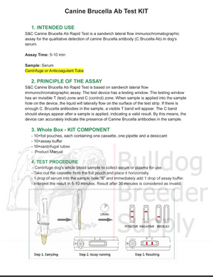 Kit de test de brucellose canine