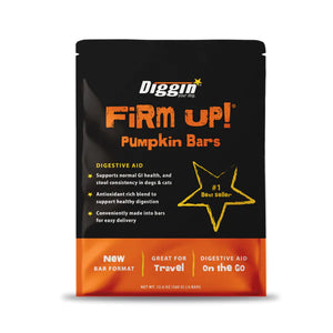 Diggin Your Dog Firm Up Pumpkin Bars 6 Pack The Breeders Cupboard