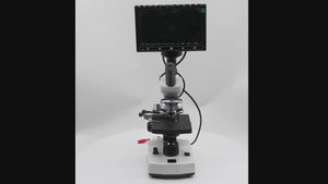 Biological Microscope with Digital display and heated plate