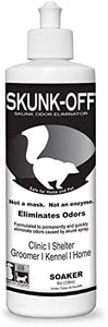 Skunk Off Pet Odor Eliminator Soaker Bottle - Ready to Use 8 OZ