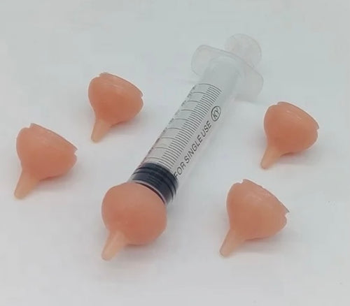 Tétine de seringue en silicone