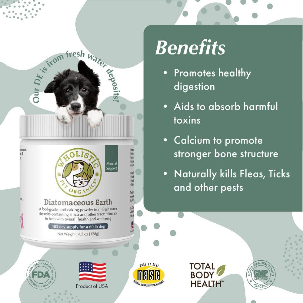 Terre de diatomées – Produits biologiques holistiques pour animaux de compagnie