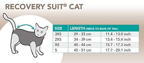 Combinaison de récupération et de sevrage pour chats